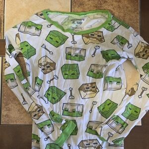 Kids Minecraft Pajamas Size 12